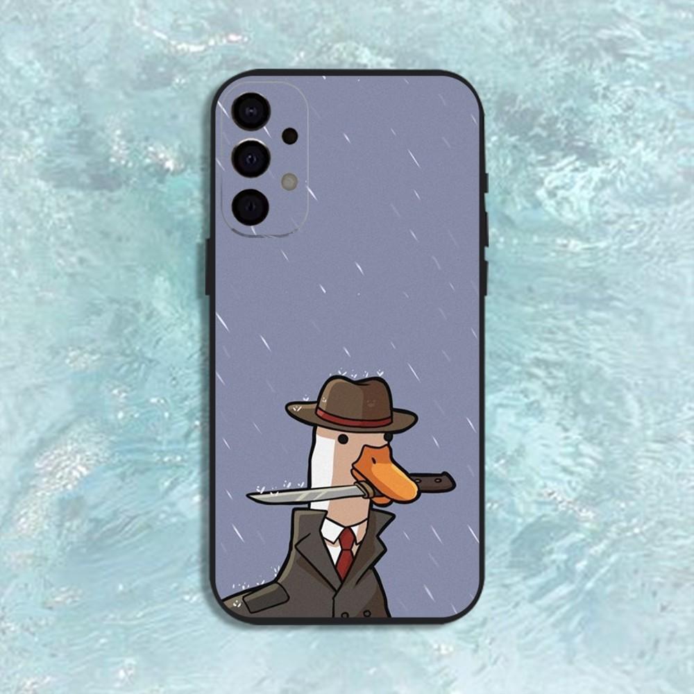 Lustige D-DucK Gans Meme Handyhülle Für Samsung S25,S24,S21,S22,S23,S30,Ultra,S20,Plus,Fe,Lite,Note,10,9,5G Schwarze Hülle