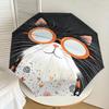 1pc cat glasses Pattern Umbrella Design Automatic Opening and Closing Umbrella, High-quality Travel Umbrella, Lightweight and Portable, -56