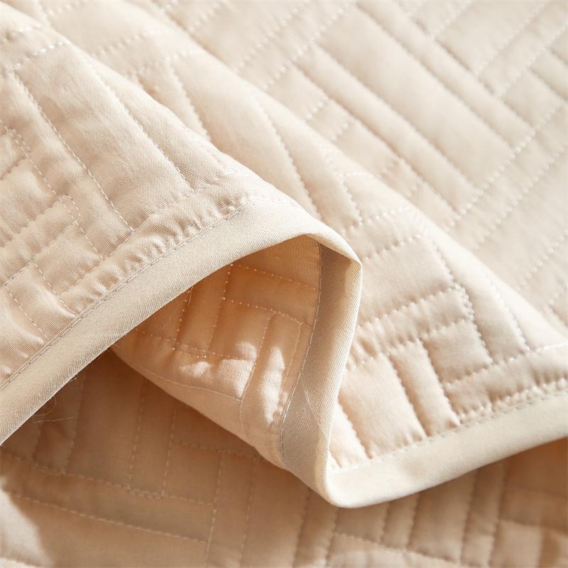 3pcs Set, Quilted Bedspread, Solid Color Ultrasonic Quilted Bedsheet, Lightweight Quilted King Queen Size Bed Cover