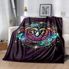 Mystery Aries Printed Blanket Super Soft Flannel Throw Blanket Lightweight Fluffy Plush Fuzzy Bed Blankets for Home Bedding Sofa