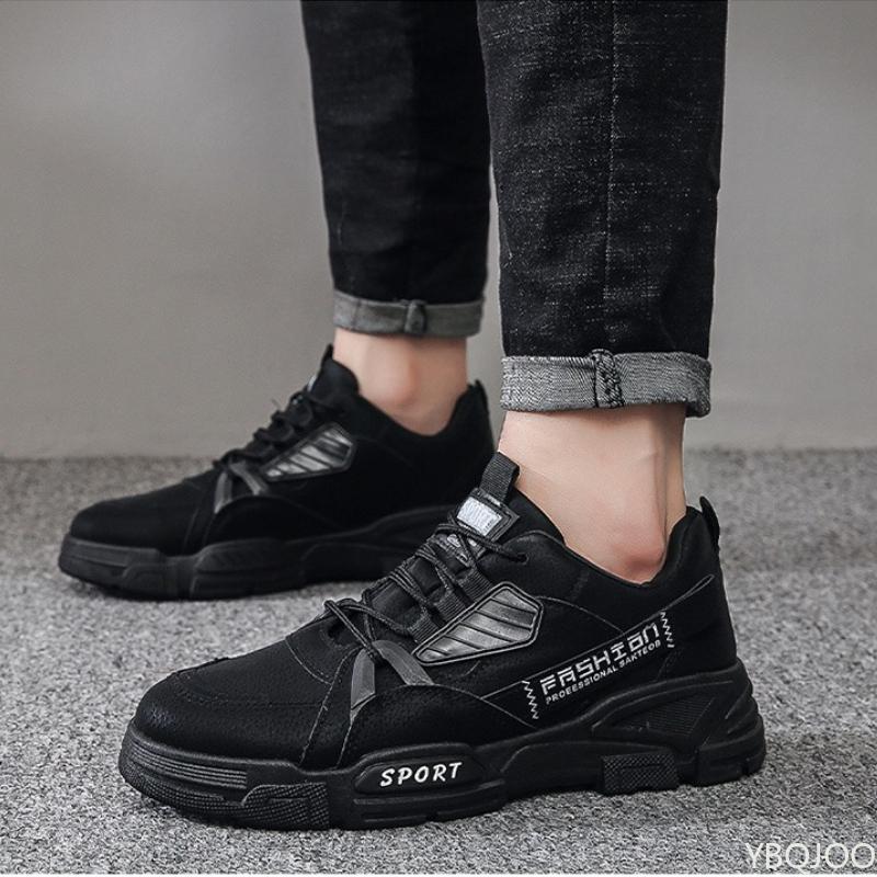 Men's Autumn New Breathable Versatile Thick Soled Sports Board Shoes Anti Slip Wear-resistant Daily Casual Men's Shoes