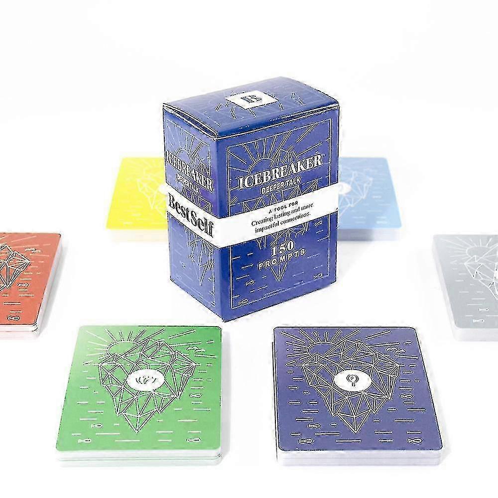 150 Karten Eisbrecher Tiefere Gespräche Deck Von Bestself Gesprächsparty Brettspiel Kartenspiele
