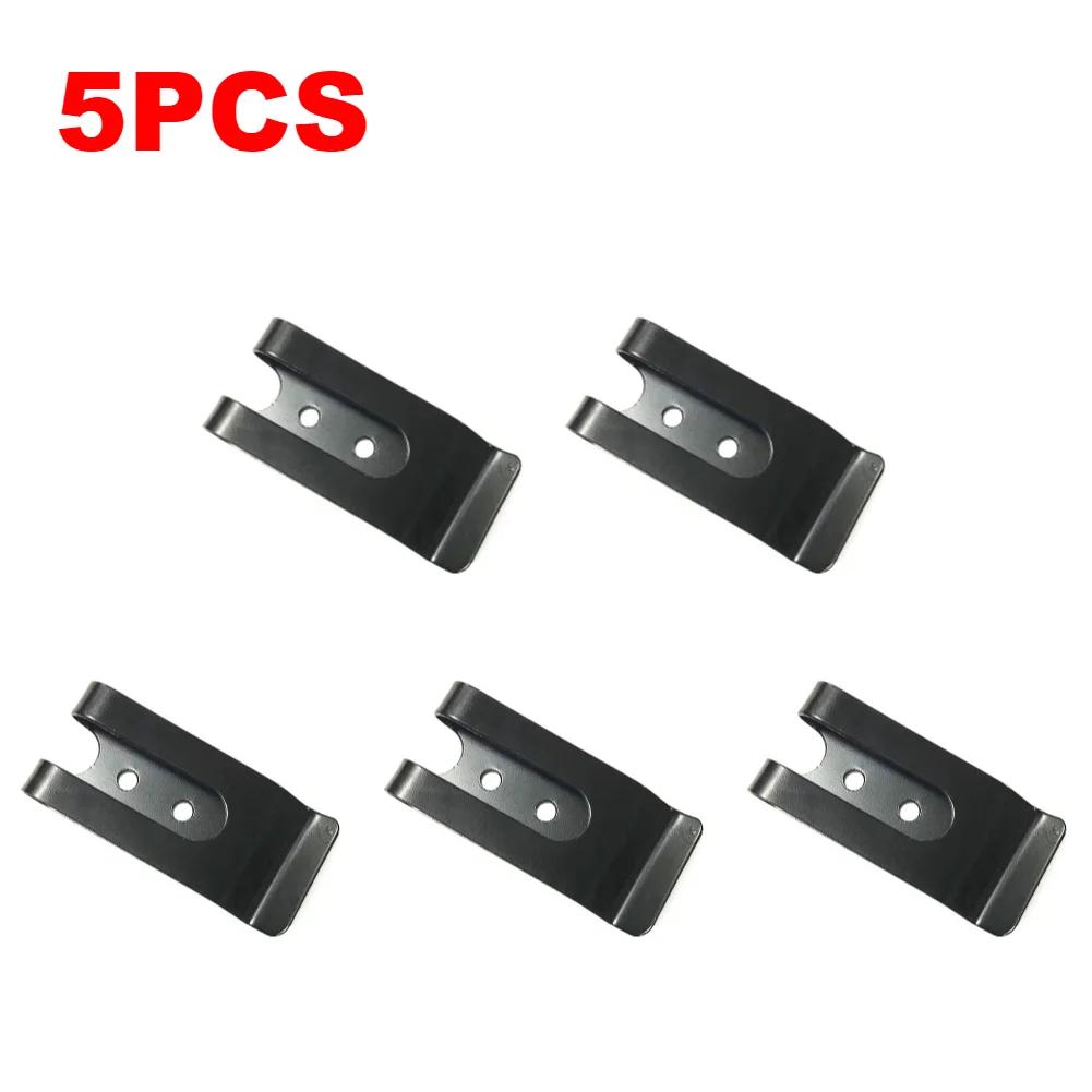 1-10PCS Metal Waist Belt Buckles Sheath Clip Clasp Pocket Wallet Wallet Key Hook Stainless Steel Silver Cash Holder Clips Tool