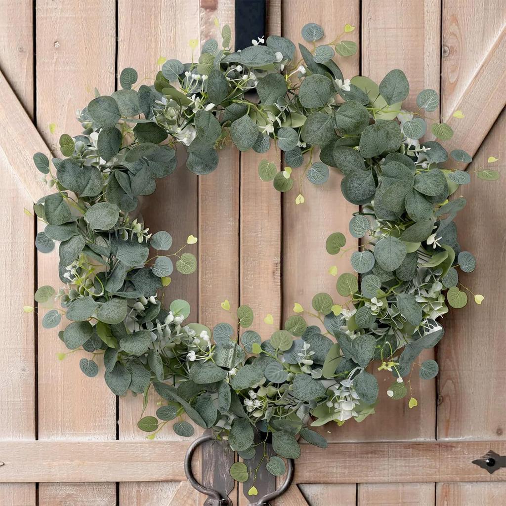 Lussureggiante Ghirlanda di Eucalipto Artificiale da 180 cm - Premium Finta da Appendere alla Parete - Verde Realistico per Matrimonio, Casa, Esterni e Decorazioni per Eventi