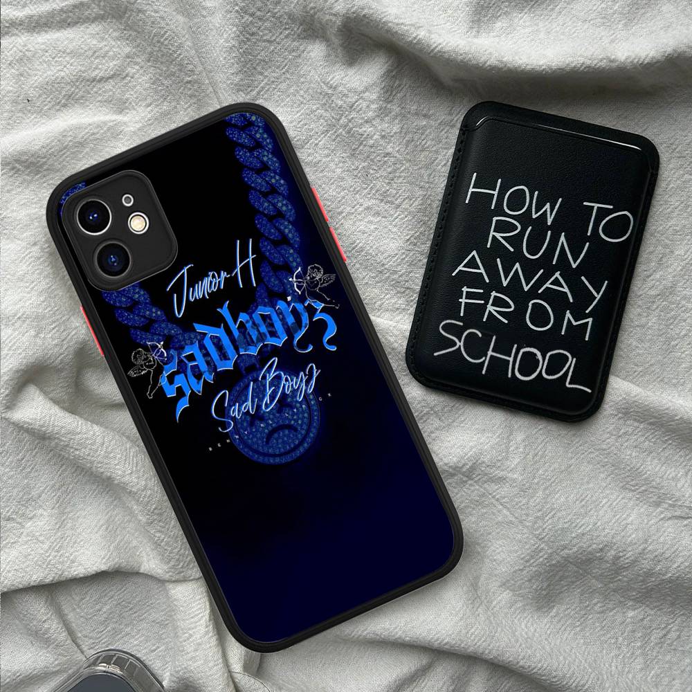Junior H SAD BOYZ 4 LIFE Phone Case For IPhone 16 15 14 X XR XS 7 8 Plus 11 12 13 Pro MAX 13mini Matte Shockproof Case