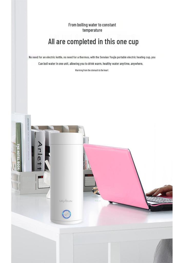 Portable Electric Heating Cup: Fast-Heating Insulated Mini Kettle & Health Pot