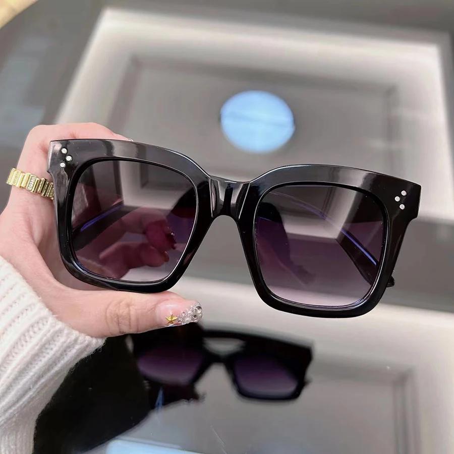 Square Sunglasses Women Men Vintage Designer Fashion Sun Glasses Female Male Brand Mirror Driving Frame Punk