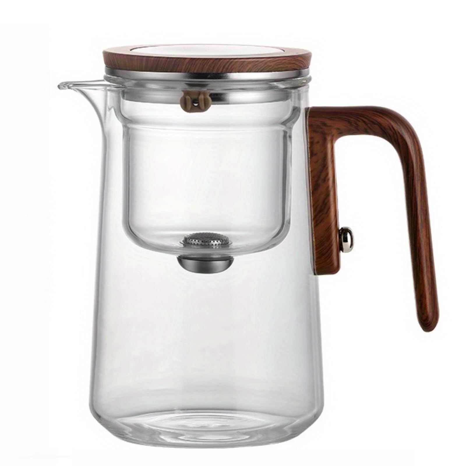 

Teapot with strainer, 800ml capacity, dishwasher safe, stovetop safe, heat-resistant glass, perfect as a gift, stylish teapot, tea utensil, or teapot.