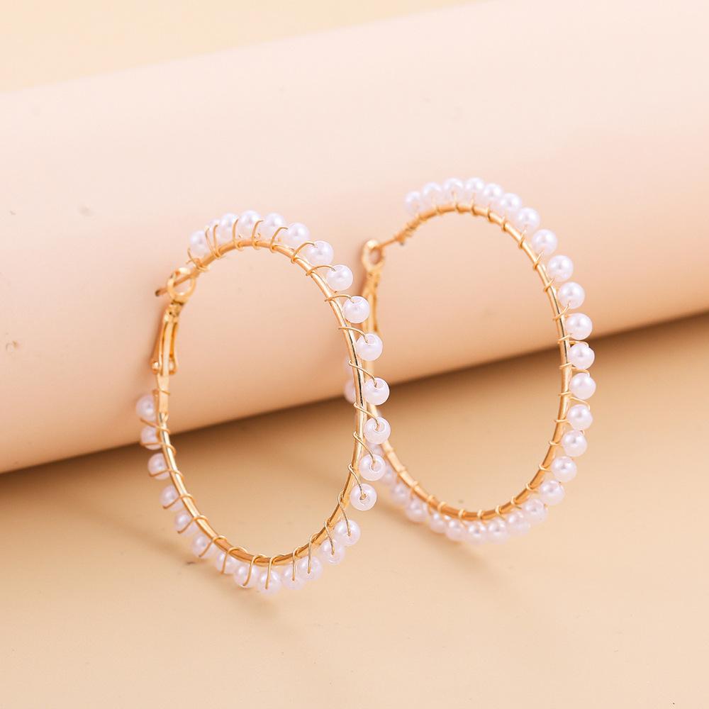 Heart Round Imitation Pearl Butterfly Leaf Tulip Flower Drop Earrings Women Wedding Geometry Jewelry Trend Creative Accessories