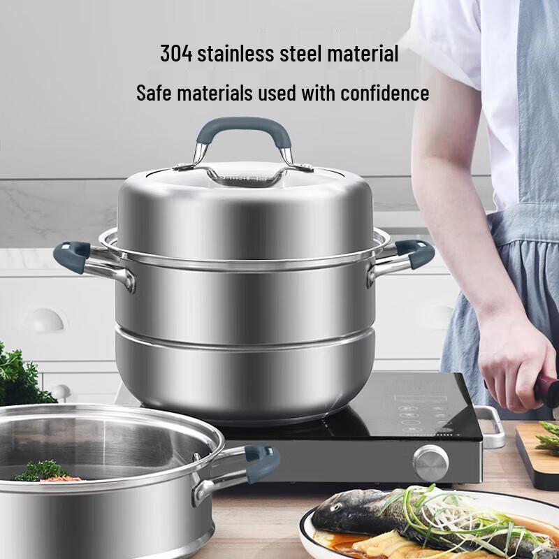 Kobach KGO-Z32S 3-Layer 304 Stainless Steel Steamer Pot