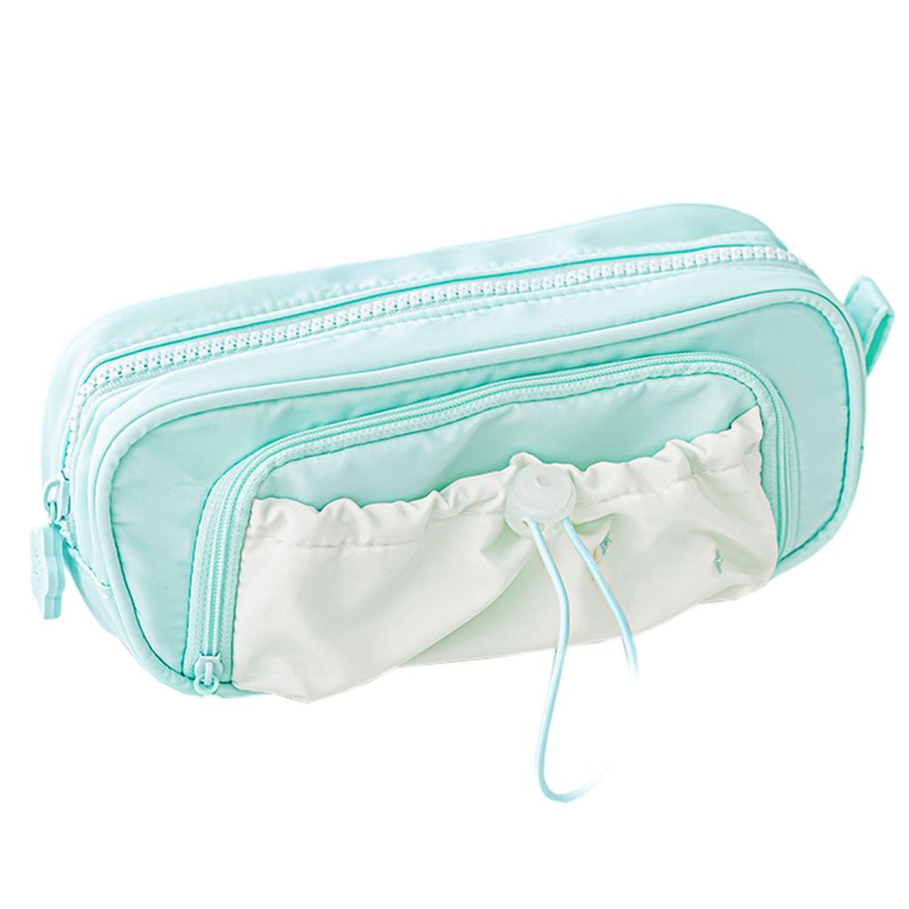 Cartoon Pencil Case,Large Capacity Drawstring Pencil Bag,Double Layer Stationery Pouch,Student Stationery Bag Pen Organiser