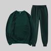 Completo Sportivo Casual da Uomo Felpa con Cappuccio in Pile e Pantaloni Vestibilità Larga Completo 2 Pezzi Autunno