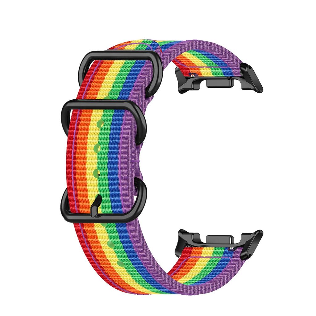 Nylon Strap for Samsung Galaxy Watch 8 40 44mm/Classic 46mm Adjustable Canva Bracelet Watchband for Galaxy Ultra2025 Accessories