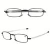 2 Pairs Reading Glasses with Metallic Frames Ultra Light Foldable+1.00 to +4.00 for Office Everyday Use Ideal Gift for Seniors