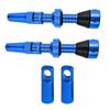 Tubeless Presta Valve Stem 60mm Lightweight Alloy Presta Valve Stem with Valve Core Remover Tool and Valve Stem Caps