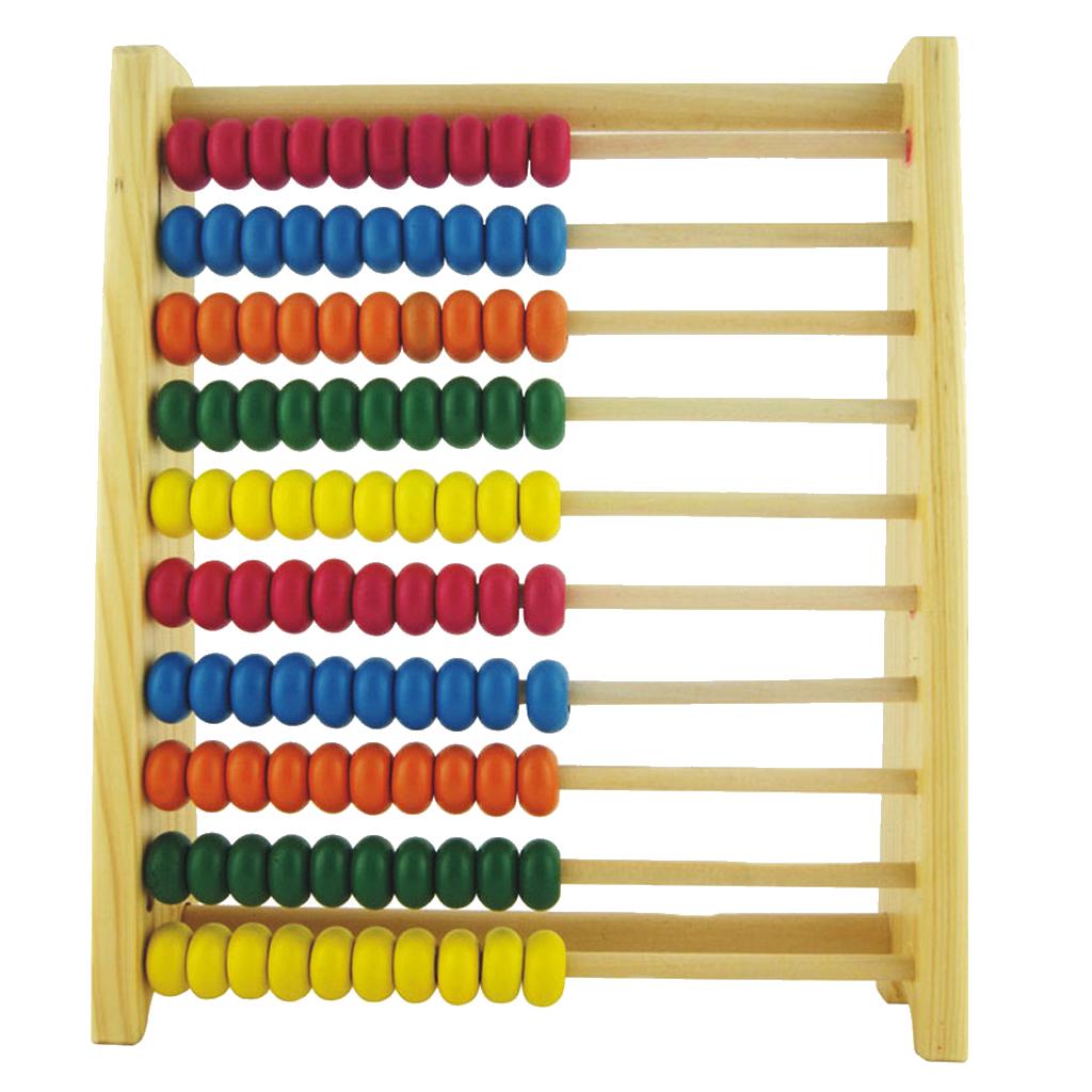 Abacus Matemáticas Aprendizaje De Grande Barras Grano 10 Madera 8nw0mN