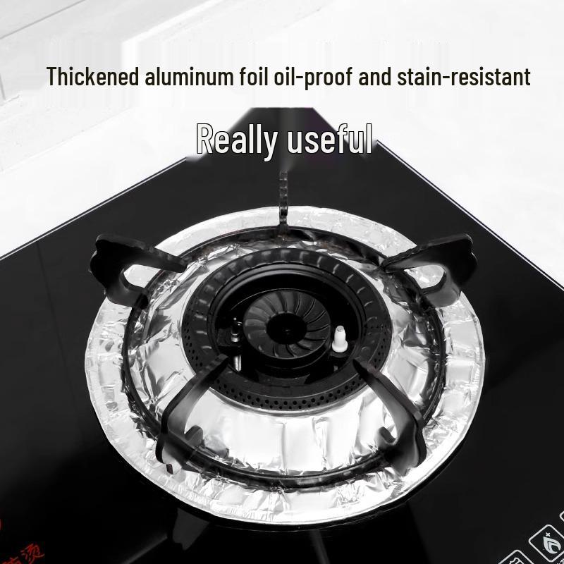 Protector de aragaz pe gaz rezistent la ulei - Inel din folie de staniu