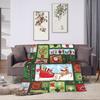 New Year Plaid & Pattern Soft Warm Blanket  Students Plush Bedding Throws Funny Couch Chair Flannel Bedspread Sofa Bed Cover