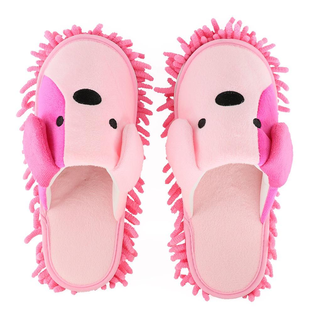 Soft Mop Slippers Reusable Floor Polishing Shoe Slippers Cute Floor Cleaning Slippers  Dust Dirt