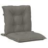 Low Back Chair Cushions 6 Pcs. Dark Grey 100x50x7 Cm Fabric