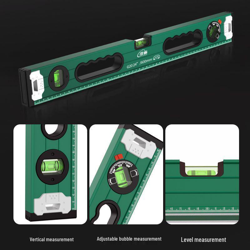 High-Precision Magnetic Aluminum Spirit Level Tool for Accurate Measuring and Balance.