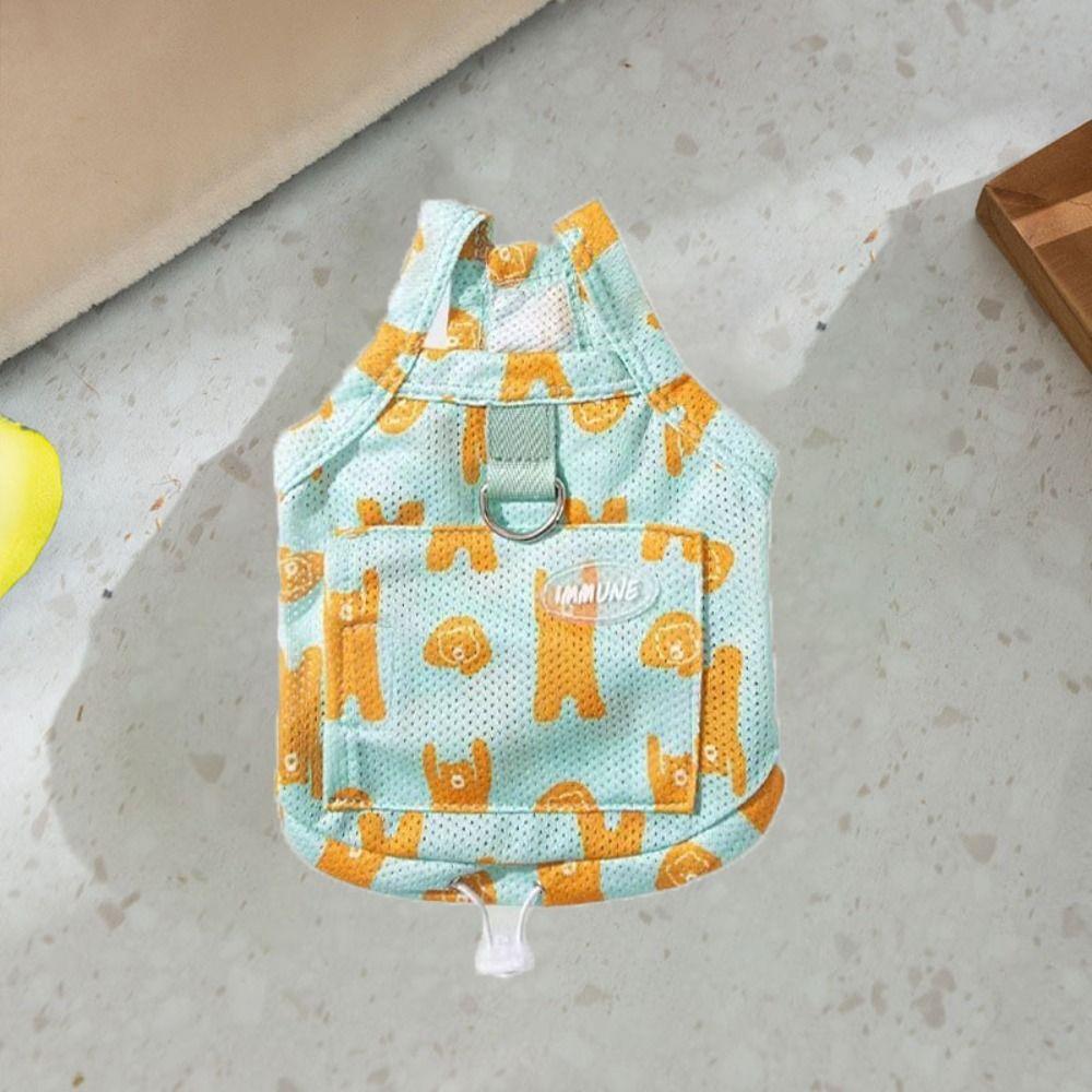 

Тонкий жилет от солнца для питомца, сетчатый комплект одежды для щенка, костюм для питомца, одежда от солнца для собаки, лето S