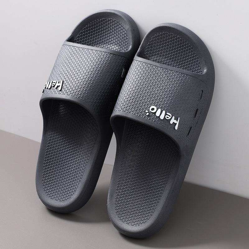 Damen Sommerschuhe einfach, Herren weiche Hausschuhe, rutschfeste Sandalen für Paare Badezimmer, bequeme Outdoor-Strandschuhe für Erwachsene