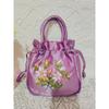 Ethnic style handmade embroidered bag wedding candy handbag middle-aged and elderly shopping mobile phone change bag mini handbag