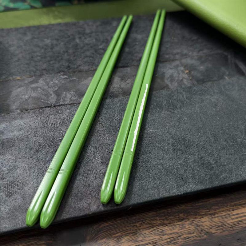 Pauzinhos de liga - antiderrapantes, resistentes a mofo e ao calor, estilo japonês e coreano para uso doméstico/hoteleiro