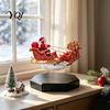 Floating Home Decor for Holidays Santa Sleigh, Magnetic Levitation Flying Sleigh Ornament, Christmas Decoration Desks Display Home, Office,