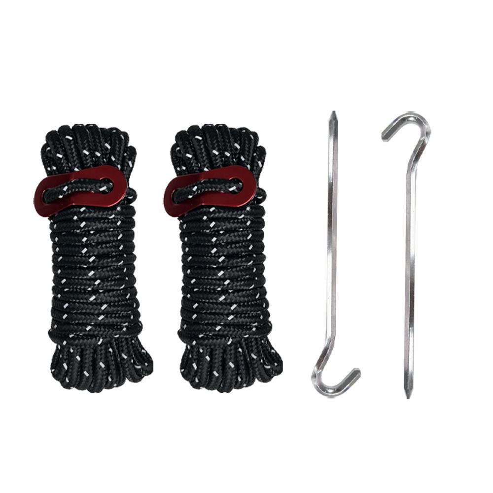 

2/4Pcs 4mm Windproof Rope and Ground Nail Outdoor Guy Lines Tent Cords Camping Rope for Hiking Tent Tarp Canopy Shelters Accesso