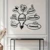 Creative Business Metal Wall Art Lightbulb Design Motivational Office Decor for Entrepreneurs Managers