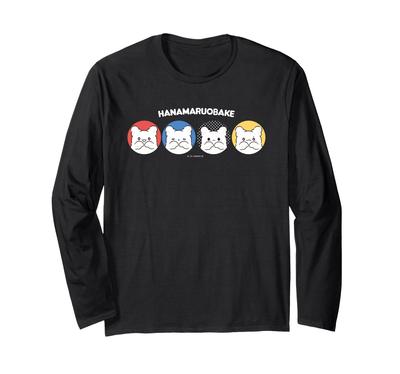 Hanamaru Ghost Standard Expression Long Sleeve T-Shirt