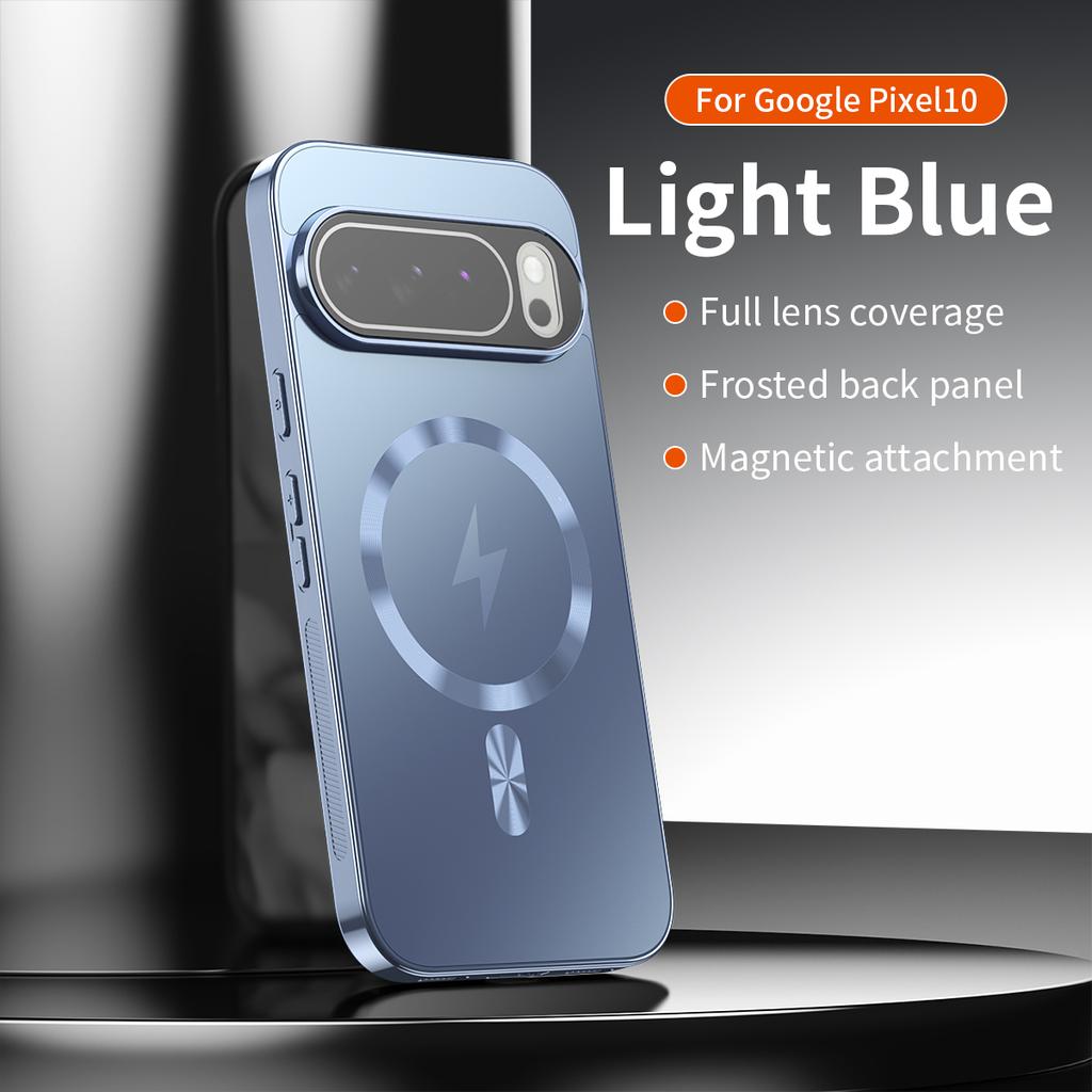 For Google Pixel 11 Pro XL Case Hard PC Plating Magnetic Wireless Charging Protective Back Cover Case for Pixel 11 11Pro Shell