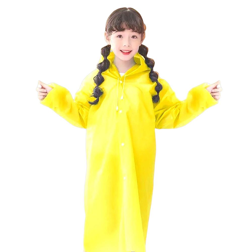 Outdoor Travel Kids EVA Raincoat Thicken Waterproof Children Poncho,0.16mm Thickness