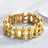 Rock And Roll 21MM Width Motorcycle Chain Man Bracelet for Men Heavy Stainless Steel Men's Bracelets Bangles Bikers Jewelry