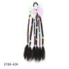 Colorful Children's Braided Wig Hair Clip with Double Ponytails