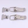 Stainless Steel Spring Loaded Draw Toggle Latch Clamp Clip Silver Hasp Latch Catch Clasp 90 Degrees Duck-Mouth Buckle Hook Lock