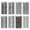 10 Pairs 3D Soft Mink Hair False Eyelashes Crisscross Thick Long Eye Lashes Women's Beauty