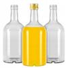 5x BLANKA Glass Bottle 500 ml Elegant for Liqueurs Wine Juice + cap