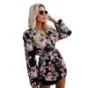 Long-Sleeved Laced Suit Jacket European and American Long sleeve Leopard Print Print Strap Blazers Women