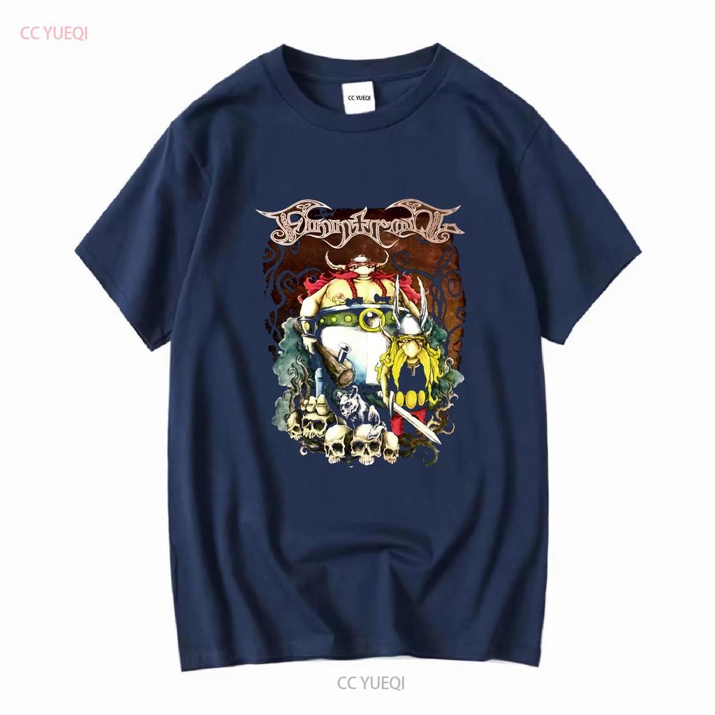 Ny 323239 Finntroll Viva La T-shirt Storlek S 5XL lång- eller kortärmad vintage Tvättad Unisex Bekväm streetwear Stretchig