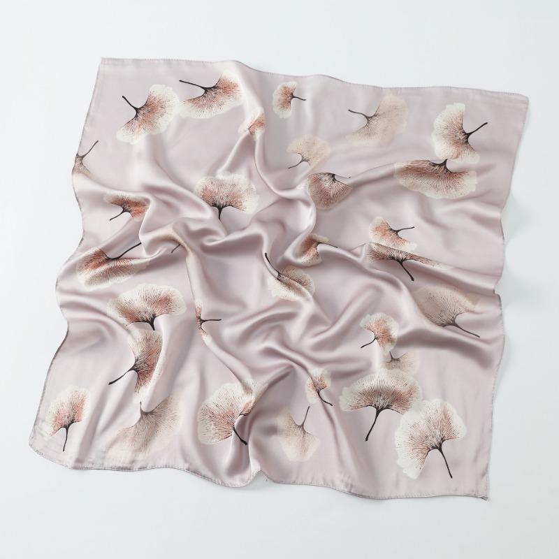 Women S 70cm Floral Printed Square Scarf For All Seasons