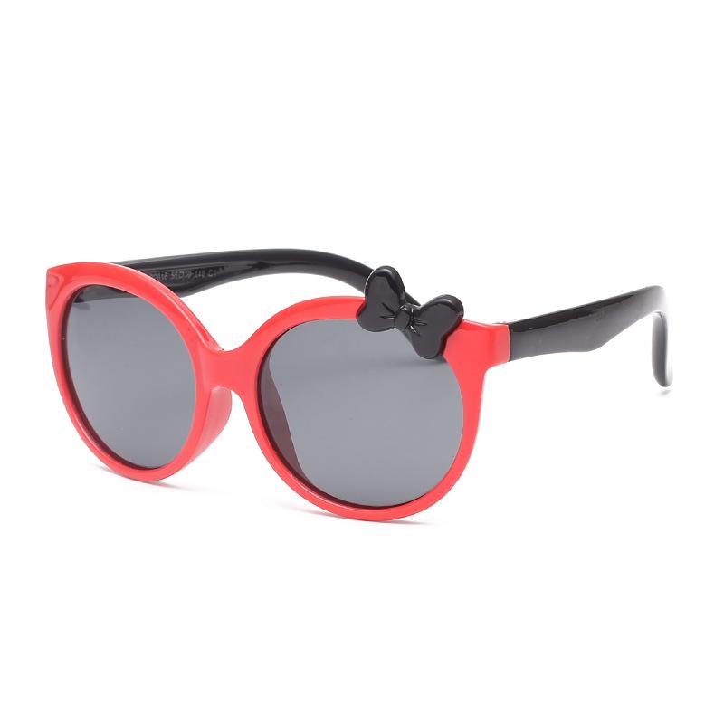 Children'S Silicone Sunglasses Baby Sunglasses Cartoon Cute Princess Polarized Sunglasses Girl Tide