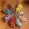 Acrylic Grape Cluster Keychain & Pendant - Crystal Grapes for Backpack or Phone