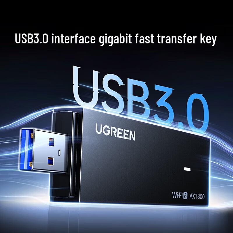 Ugreen USB WiFi 6 AX1800 Dual Band Wireless Adapter (CN Version)