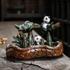 1pc, Creative Resin Panda Home Decorate Backflow Incense Burner Incense Censer (Without Incense)
