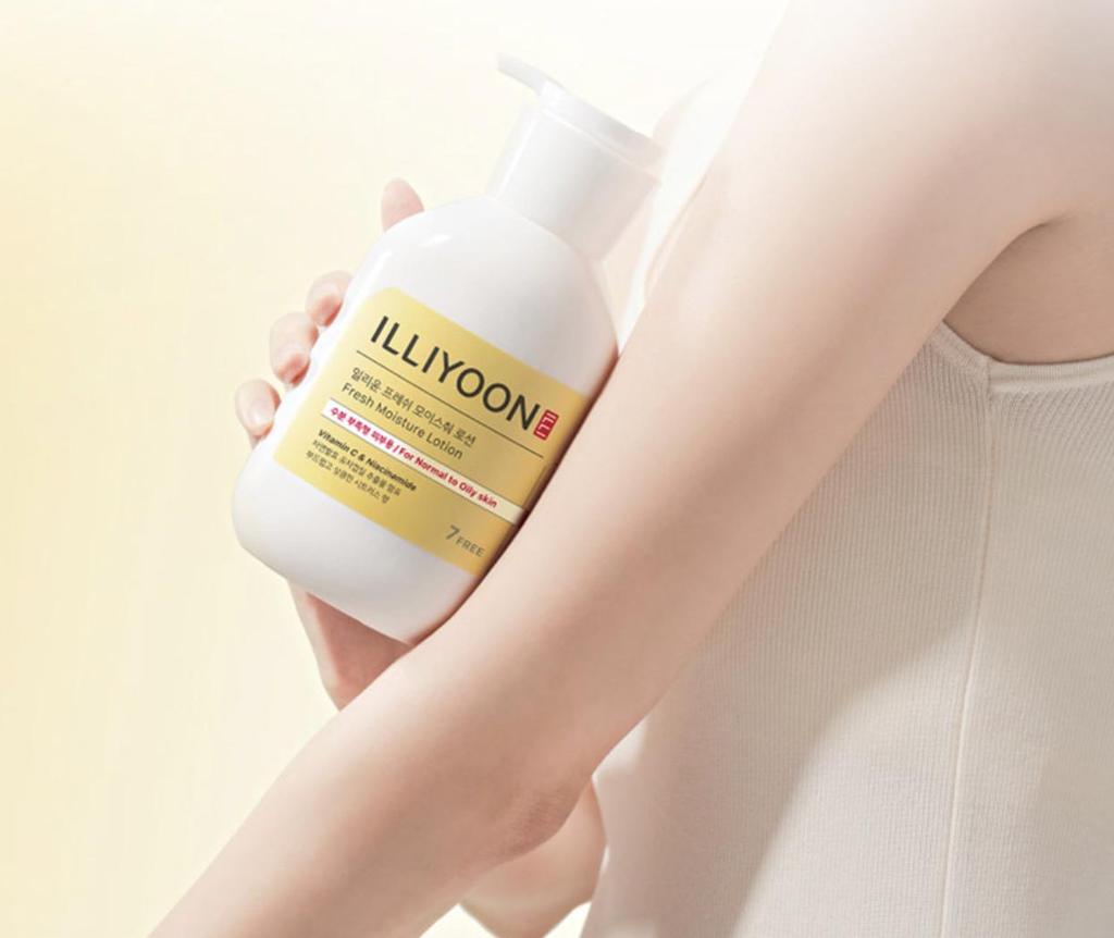 Illiyoon Fresh Moisture Lotion Refreshing Skin Smooth Body Care 350ml + 100ml Set