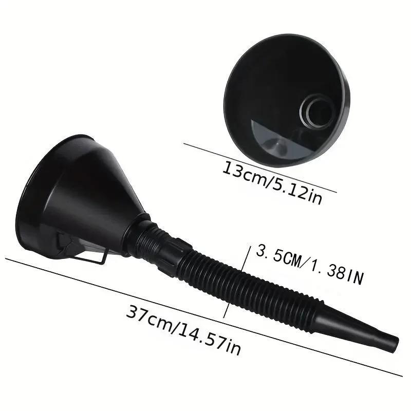 Plastic Refueling Funnel Portable Motorcycle Refueling Funnel with Filter Screen Large-diameter Motorcycle Refueling Accessories