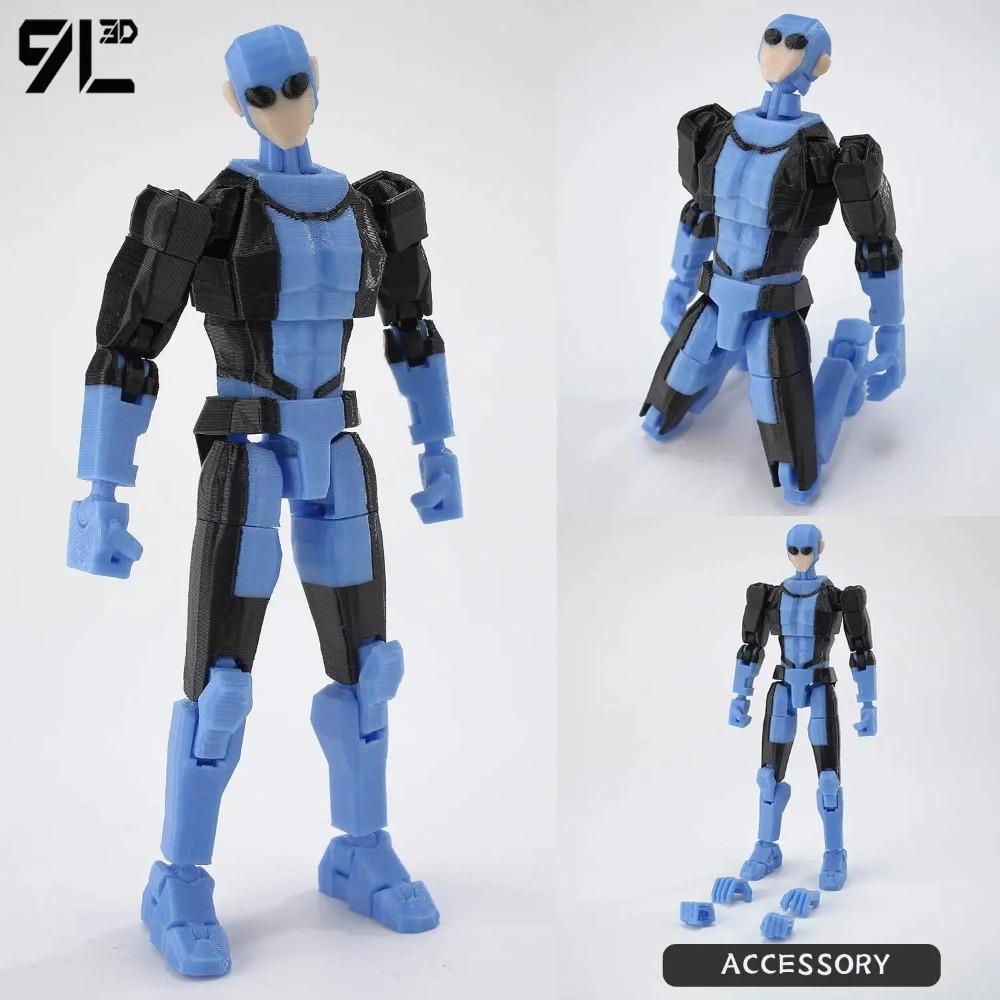 9L3D Printed NEWInvincibles Tech Jacker Titan13 Lucky13 Action Figure Dummy13 Motorcycle Multi-Jointed Collectible Model Toy T13